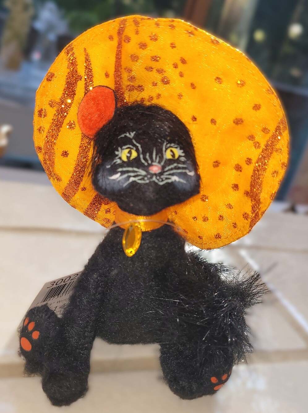 Annalee Halloween Witch Cat Figurine 4 Inch Black Cat 300211 NWT